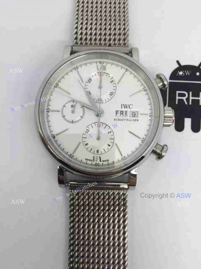 Swiss Copy IWC Portofino Watch SS White Dial